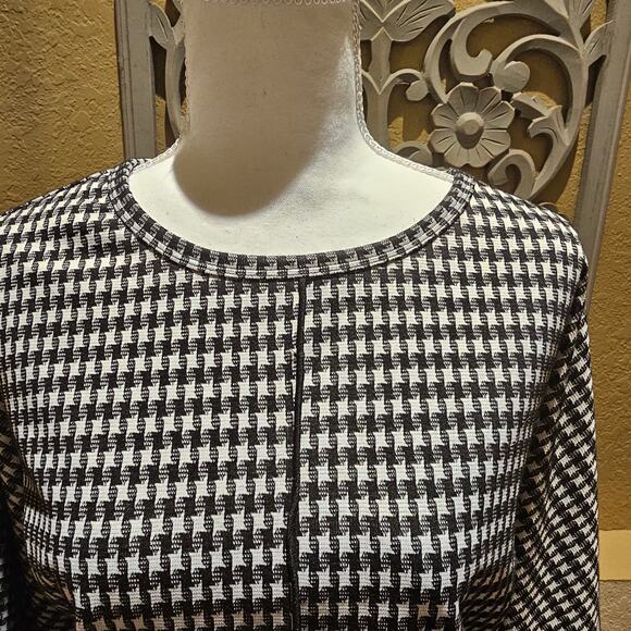 Jones New York L NWT Gingham Top Preppy Smart Classic Workwear Minimalist Chic - Picture 9 of 16